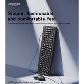 KB18 104 Full Keys Compactlayout 1.5M Length Cable USB connection Wired Keyboard And Mouse Set